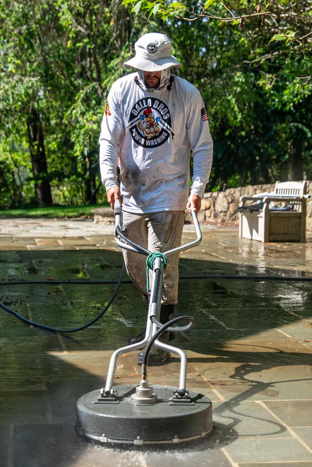 Patio Cleaning by Gallo Bros in North Jersey